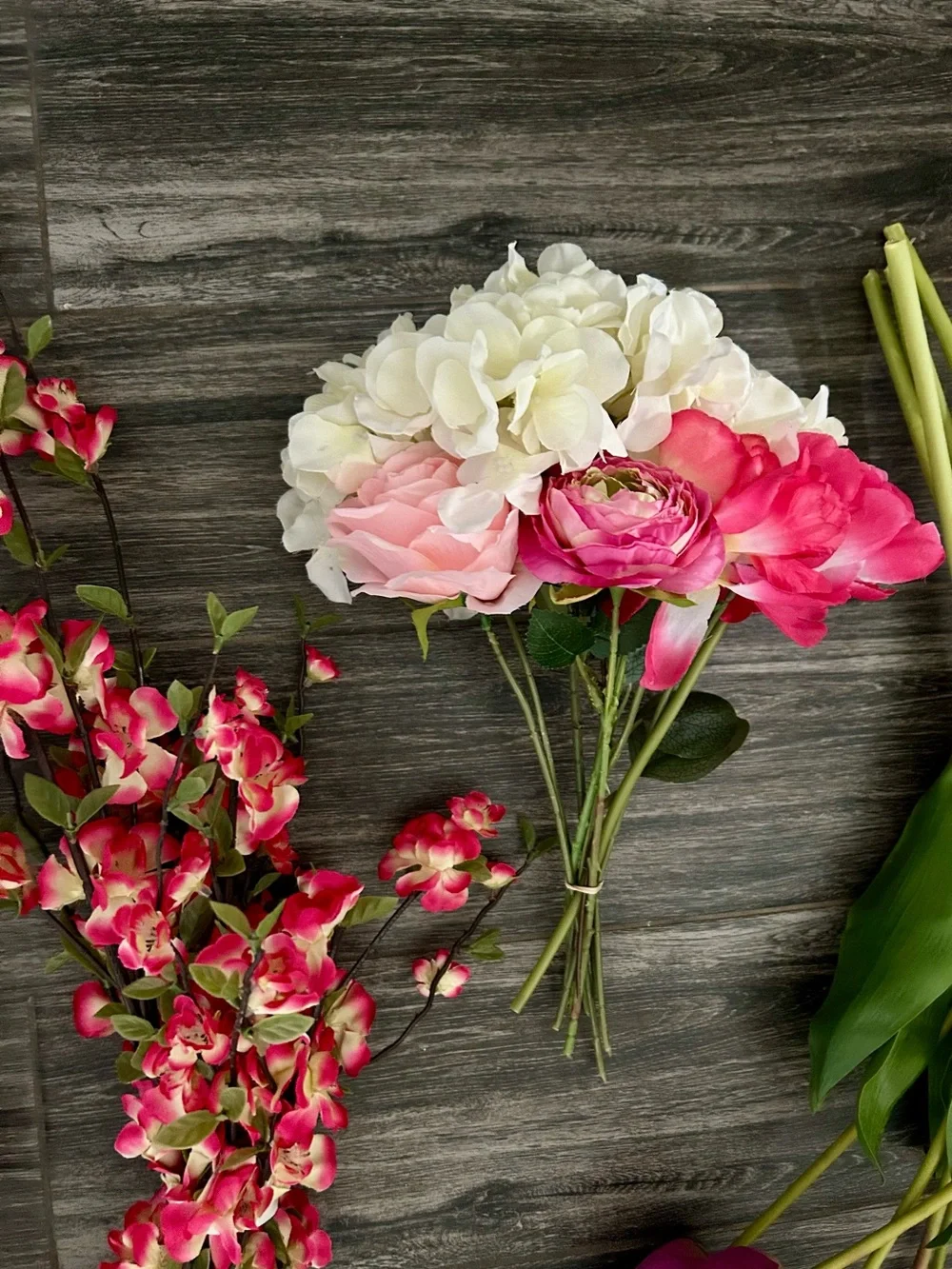 Pink Artificial Flower Bundle for Home Party Decorations farmhouse boho diy